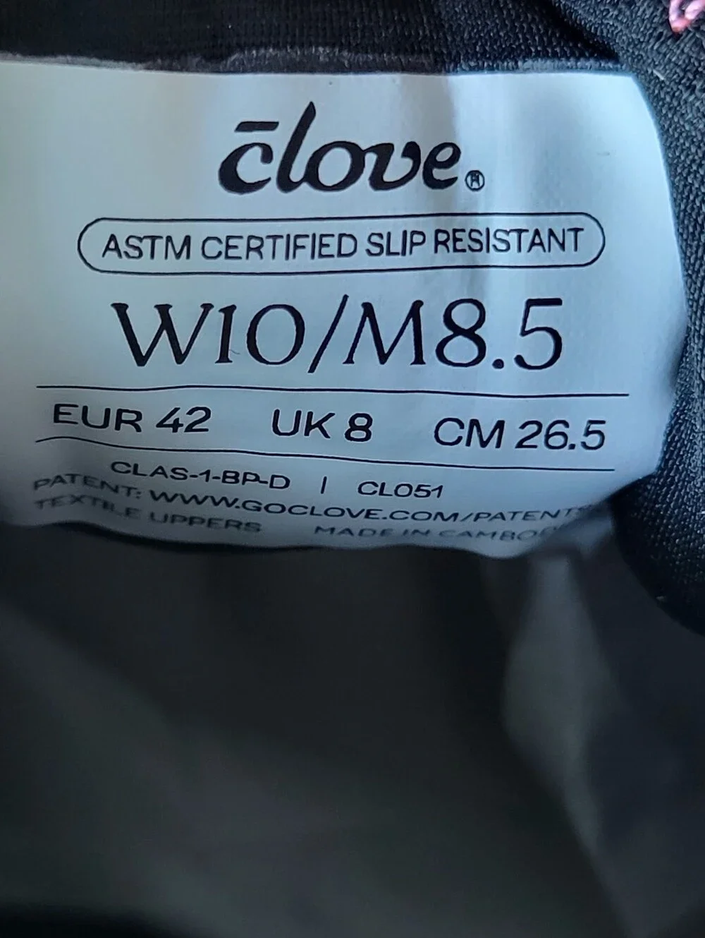 Clove Women's Classic Sneakers Shoes Black / Sunset Pop Size 10